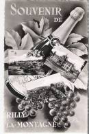 RILLY La MONTAGNE 51 Marne Carte Souvenir Ave Bouteille De Champagne En Date Du 11-02-1959 - Rilly-la-Montagne
