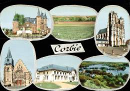 CPSM  CORBIE   Un Coin De La Ville En Multivues - Corbie
