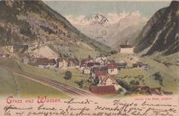 GRUSS AUS WASSEN SUISSE SVIZZERA SCHWEIZ  VG 1905- ANTICA BELLA ORIGINALE D´EPOCA100% - Wassen