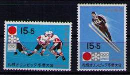 JAPON 1971 - JJOO DE SAPPORO  - YVERT 1000-1001 - Ungebraucht