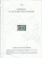 ITALY ITALIA REGNO ESPRESSI 1932 ESPRESSO LIRE 1,25 USATO SU FOGLIO ESPLICATIVO - Express Mail