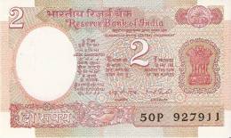 BILLETE DE LA INDIA DE 2 RUPIAS CALIDAD EBC+  (BANK NOTE) - India