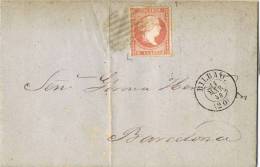 0403. Carta Entera BILBAO 1858 A Barcelona - Briefe U. Dokumente