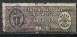 4056-SELLO FALANGE SINDICATO CNS FALANGE LOCAL VALENCIA.SPAIN CIVIL WAR.1 PESETA - Nationalist Issues