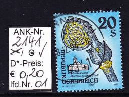 8.10.1993  -  Freim.-Erg.-Wert  "Stifte U. Klöster In Ö."  -  O  Gestempelt - Siehe Scan  (2141o 01-16) - Gebruikt