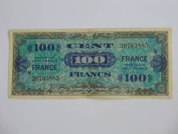 100 Francs - FRANCE - Série 8 - Billet Du Débarquement - 4 Juin 1945. - 1945 Verso France