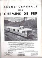 Revue Générale Des Chemins De Fer 09/1952  -  Autorail De 300ch  -  Locomotive à Turbine à Gaz - Treinen