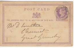 Great Britain 1877 Postcard - Brieven En Documenten