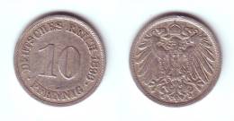 Germany 10 Pfennig 1896 A - 10 Pfennig