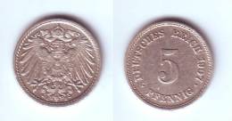 Germany 5 Pfennig 1907 E - 5 Pfennig