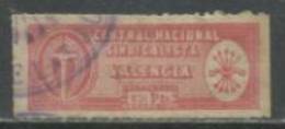 4069-SELLO FALANGE SINDICATO CNS FALANGE LOCAL VALENCIA.SPAIN WAR. 2,50 PESETAS - Nationalist Issues