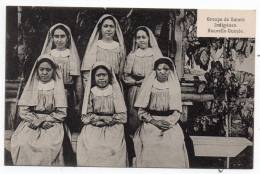 Cpa Nouvelle Guinée - Groupe De Soeurs Indigènes - Papua New Guinea