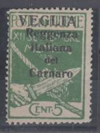 Italy Fiume Island Krk "Veglia Reggenza Italiana Del Carnaro" 1920 MH * - Fiume & Kupa