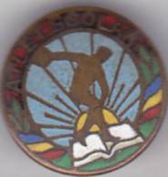 Romanian Old Pin Badge - School Athlete - Athletics