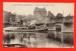 CONFLANS SAINTE HONORINE - Le Pont Et Le Chateau Des Terrasses. (remorqueur) - Conflans Saint Honorine