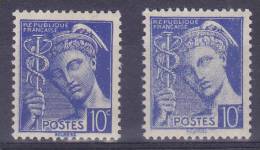 VARIETE N° YVERT 407  MERCURE     NEUFS LUXES  VOIR DESCRIPTIF - Unused Stamps