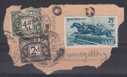 Saar: Mi 266 Used With English Postage Due Stamps - Used Stamps