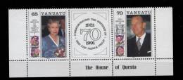 Vanuatu ** N° 864/865 Se Tenant - 65e Ann. De La Reine Elizabeth II - Vanuatu (1980-...)