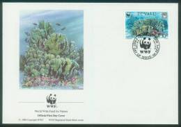 Tuvalu  1992  WWF - Blaue Koralle  (4 FDC  Kpl. )  Mi: 638-41 (10,00 EUR) - Tuvalu (fr. Elliceinseln)