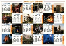 Allauch Village Calendrier 2005 Fête Noêl Près Plan De Cuques Marseille Au Dos Pub Créche Provençale Orsini Santons - Allauch