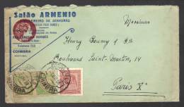 PORTUGAL 1938 N° Usages Courants Obl. S/Lettre - Briefe U. Dokumente