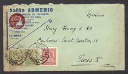 PORTUGAL 1938 N° Usages Courants Obl. S/Lettre - Storia Postale