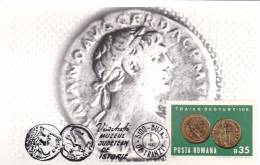 HISTRIA,REGIONAL HISTORY MUSEUM,COINS,CM,CARTES MAXIMUM,MAXICARD,1982,ROMANIA - Vor- Und Frühgeschichte