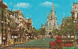 Walt Disney World    Turn-of-thecentury Main Streety And Cinderella Castle.  A-183 - Disneyworld