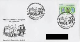 SPAIN. POSTMARK. 150th ANNIV. ARRIVAL RAILROAD TO AGURAIN - SALVATIERRA. 2012. "TU SELLO" - Frankeermachines (EMA)
