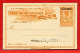 CONGO BELGE ENTIER POSTAL COCOTIER 15C SURCHARGE CONGO BELGE NEUF - Other & Unclassified