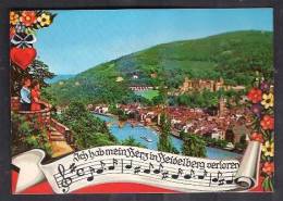 130297 / HEIDELBERG -  Notes SONG Valentine Day, BRIDGE Deutschland Germany Allemagne Germania - Saint-Valentin