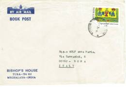 LETTERA VIAGGIATA  INDIA  - ANNO 1990 - VERSO ITALIA - Briefe U. Dokumente