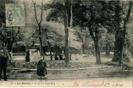 76 Le Havre, Le Jardin St Roch,  CPA Bon état, Rare - Square Saint-Roch