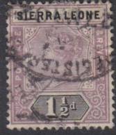 SIERRA LEONE 1896 1 1/2d QV SG 43 U* XQ136 - Sierra Leone (...-1960)