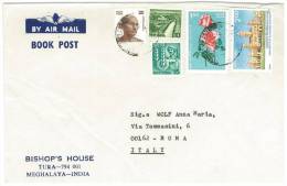 LETTERA VIAGGIATA  INDIA  - ANNO 1986 - VERSO ITALIA - Briefe U. Dokumente