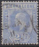 SIERRA LEONE 1907 2 1/2d KE VII SG 103 U XQ163 - Sierra Leone (...-1960)