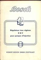 Brochure Bosch Stuttgart - Auto - Régulateur Pour Pompes D' Injection - Auto