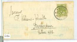 HANDGESCHREVEN BRIEF NVPH 57 Uit 1905 Van LOKAAL AMSTERDAM  (6580) - Storia Postale