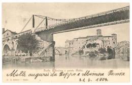 4302 LAZIO ROMA 1902 VIAGGIATA - Fiume Tevere