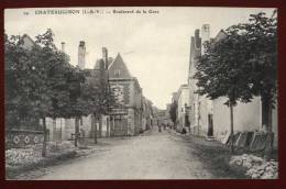 Cpa Du  35  Châteaugiron  Boulevard De La Gare ---au Dos Cachet Allemand Wittenberg  BHU14 - Châteaugiron