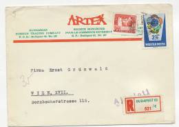 Registered Business Cover 1962 To Austria (3 Ft 60) - Cartas & Documentos
