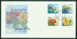 Neuseeland  1989  Blumen  (1 FDC  Kpl. )  Mi: 1062-65 (4,60 EUR) - FDC