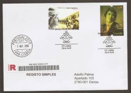 Portugal 2010 Blason Lisbonne Corbeau Lettre Recommandée Cachet Commemoratif R Cover Lisbon Coat Of Arms Raven - Postal Logo & Postmarks