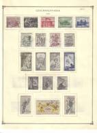 CZECHOSLOVAKIA    Collection Of  Mounted Mint And Used As Per Scan. (5 SCANS) - Lots & Serien