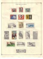 CZECHOSLOVAKIA    Collection Of  Mounted Mint And Used As Per Scan. (4 SCANS) - Collezioni & Lotti