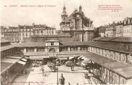 NANCY ( 54 ) MARCHE COUVERT . EGLISE SAINT SEBASTIEN . Magasin Herrmann - Nancy