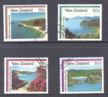 New Zealand 1986 Scenic Bays Set Of 4 Used - Usati