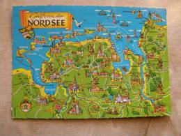 Nordsee Karte Map - Aurich  Varel Bremenhaven Papenburg    D84862 - Bremerhaven