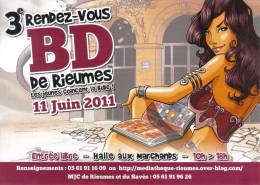 Affiche CLERICI Christophe Festival BD Rieumes 2011 - Afiches & Offsets