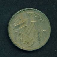 INDIA  -  1978  1 Rupee  Circulated As Scan - Indien